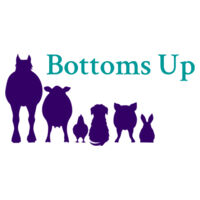 Bottoms Up - Black Rim Ceramic Mug Design