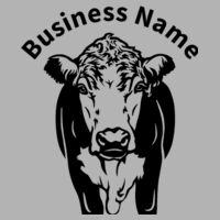 Hereford Cow & Business Name - Mens Staple Tee Design