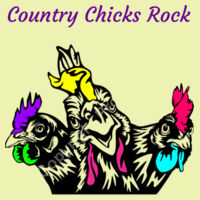 Country Chicks Rock - Colour Women's Mali Capped Sleeve Tee Design