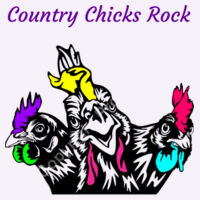 Country Chicks Rock - Boutique Linen Cotton Tea Towel (Best Seller) Design