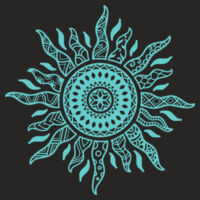 Sun Mandala - Back Print - Women's Premium Hood Design