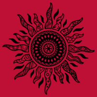 Sun Mandala - AS Colour CROP TEE - 4062 Design
