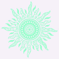 Sun Mandala - Women's Maple Tee Design