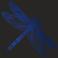 Dragonfly Mandala - Youth / Kids Supply Hood Design
