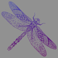Dragonfly Mandala - AS Colour CROP TEE - 4062 - AS Colour CROP TEE - 4062 Design