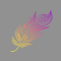 Feather Mandala - AS Colour CROP TEE Design