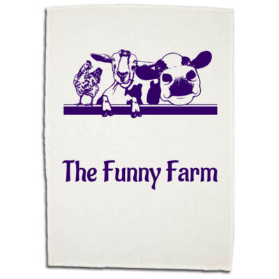 The Funny Farm - Boutique Linen Cotton Tea Towel (Best Seller) Thumbnail