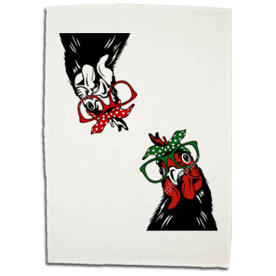 Rosie Chickens - Boutique Linen Cotton Tea Towel (Best Seller) Thumbnail