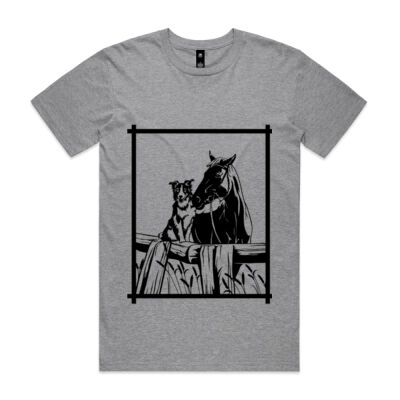 Collie and Horse - Mens Staple Tee Thumbnail