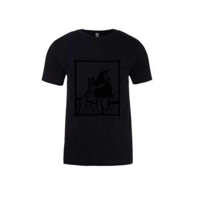 Collie and Horse - Men's Premium Fitted Crew Neck Tee Thumbnail