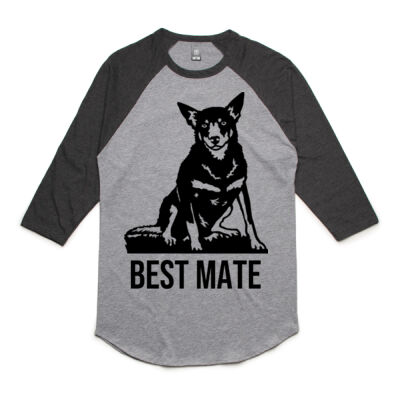 Cattle dog Best Mate - 3/4 Raglan Tee Unisex Thumbnail