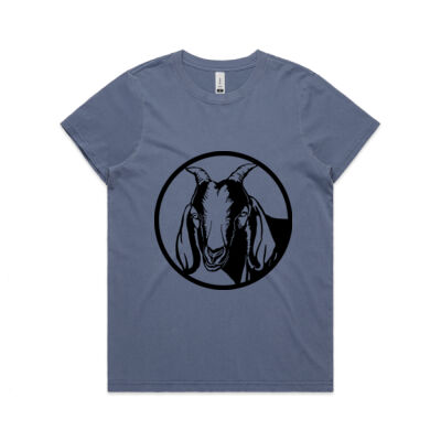 Boer Goat - AS Colour Women's Faded Tee Thumbnail