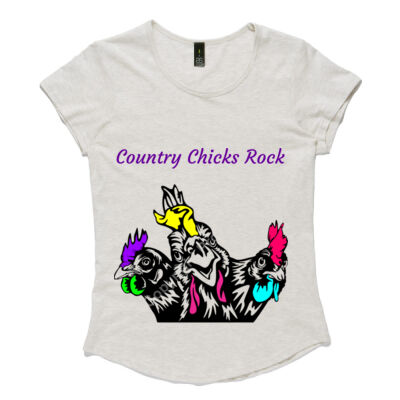 Country Chicks Rock - Colour Women's Mali Capped Sleeve Tee Thumbnail