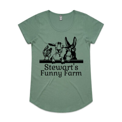 Family Name - Funny Farm - AS Colour Women's Mali Capped Sleeve Tee Thumbnail