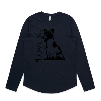 Love is Jack Russell - AS Colour Women's Curve Longsleeve - 4055 Thumbnail