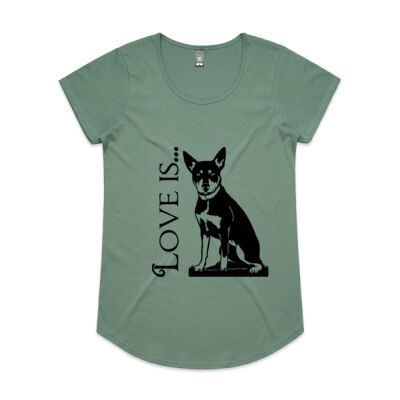 Love is Jack Russell - AS Colour Women's Mali Capped Sleeve Tee 2 Thumbnail