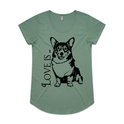 Love is Corgi - AS Colour Women's Mali Capped Sleeve Tee Thumbnail