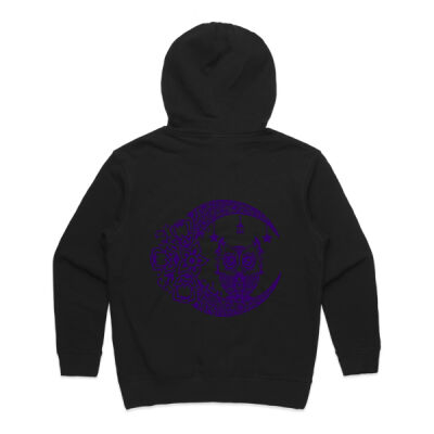 Zen Owl - Back Print - Women's Premium Hood Thumbnail