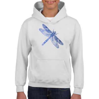 Dragonfly Mandala - Gildan Youth Hooded Sweatshirt Thumbnail