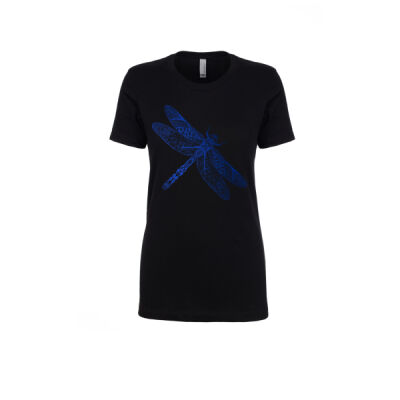 Dragonfly Mandala - Next Level Women's Cotton T Shirt Thumbnail