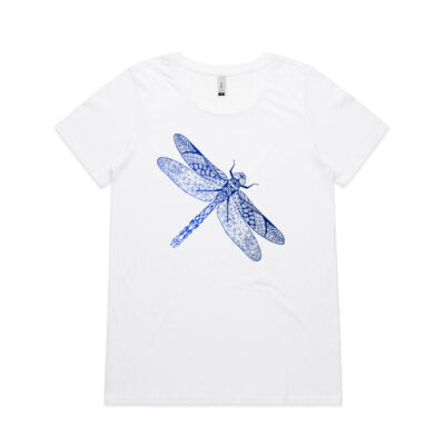 Dragonfly Mandala - AS Colour Women's Shallow Scoop Tee - 4011 Thumbnail