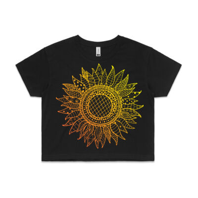 Sun Mandala - AS Colour CROP TEE - 4062 Thumbnail
