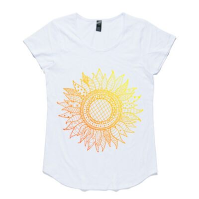 Sunflower Mandala - AS Colour Women's Mali Capped Sleeve Tee Thumbnail