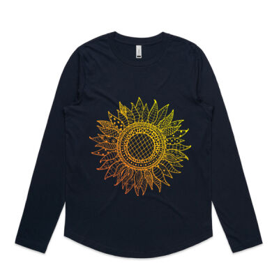 Sunflower Mandala - AS Colour Women's Curve Longsleeve Thumbnail