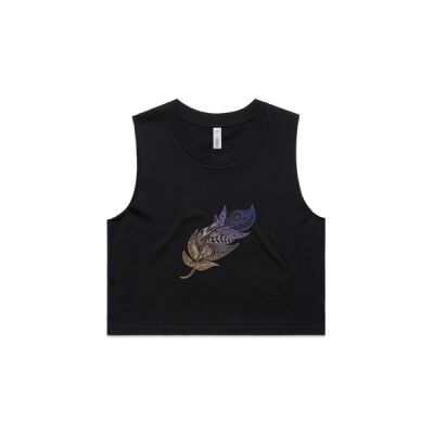 Feather Mandala - AS Colour Women's Crop Tank Thumbnail