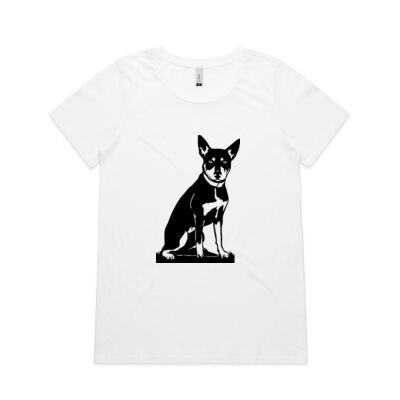 Working Kelpie - Colour Women's Shallow Scoop Tee Thumbnail